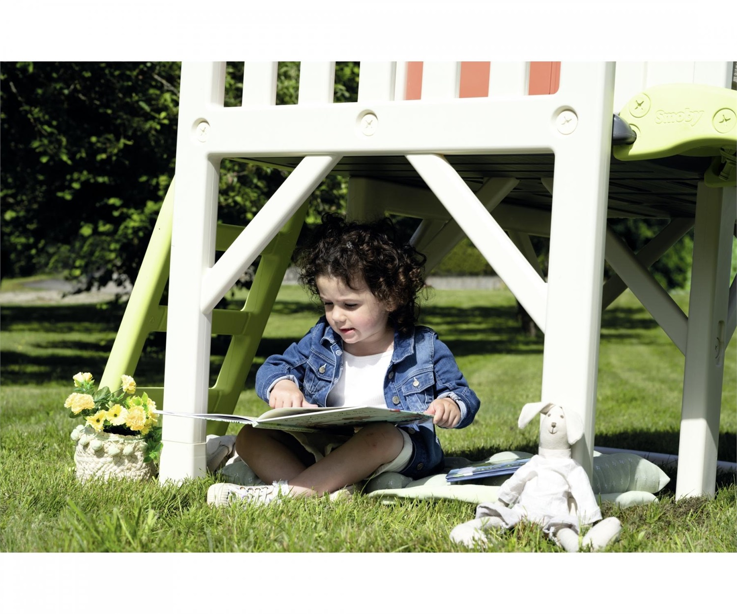 Smoby Life - Casetta Palafitta con Scivolo, Altezza 70 cm, Dimensioni 98x110x127 cm, dai 2 anni