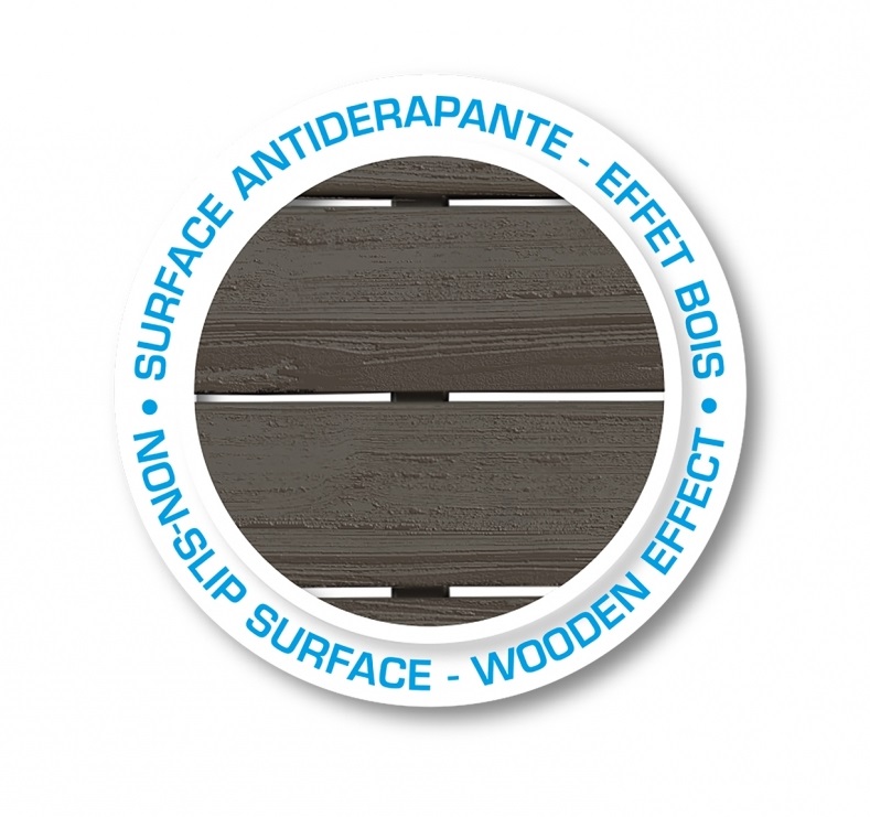 Smoby Set di Pavimento Antiscivolo - 6 Pannelli 45x45 cm per Casette da Gioco, Superficie 1,2 m²