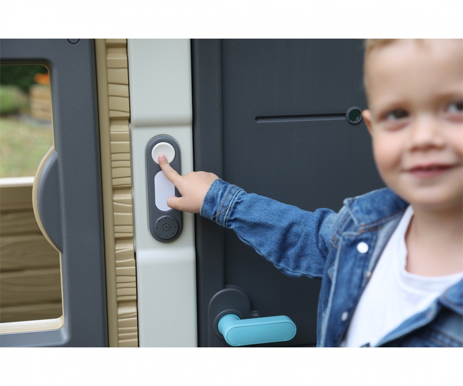 Smoby Campanello Elettronico - Compatibile con Casette Smoby - Suonerie Gatto o Cane - Dai 2 Anni