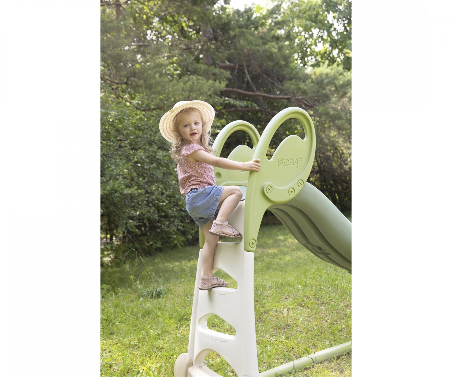 Smoby Life Scivolo XL a Doppia Onda - 2,30 metri, 80% Plastica Riciclata, Attacco per Acqua, Antiscivolo, per Bambini dai 3 Anni