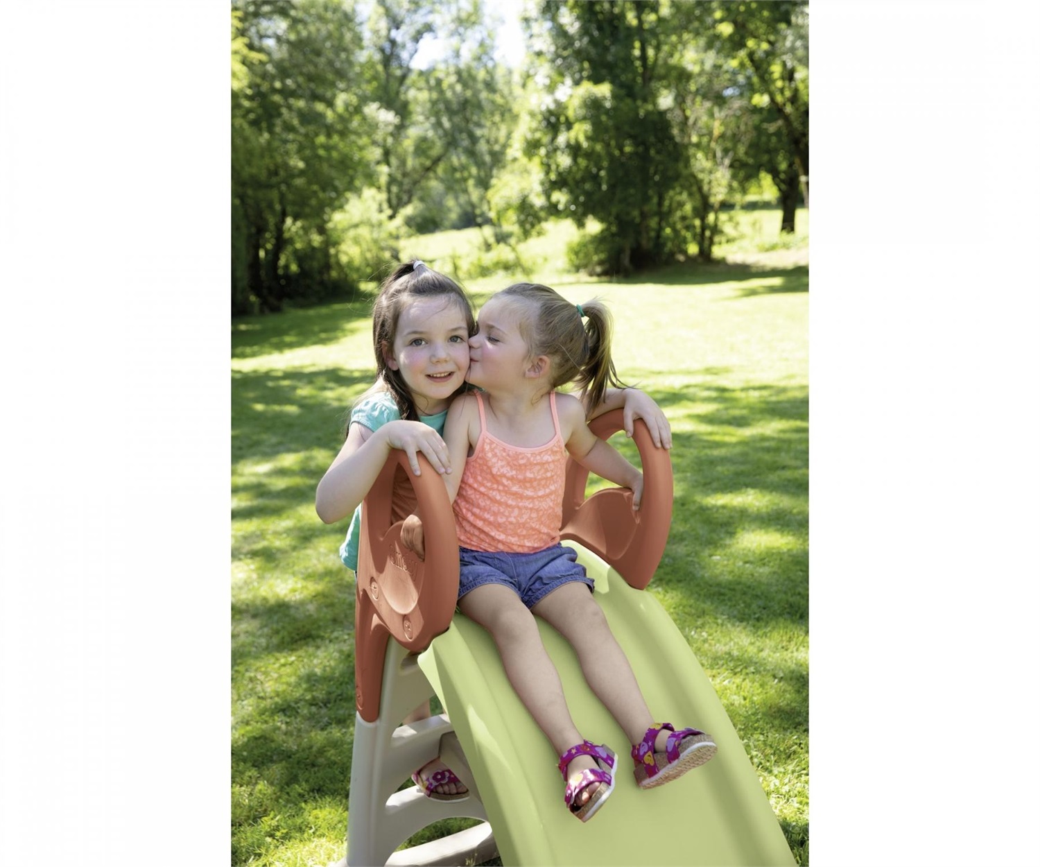 Smoby Scivolo KS Water Fun - 1,50 metri, 38% plastica riciclata, con attacco per acqua, beccuccio antiscivolo, rinforzato, per bambini dai 2 anni