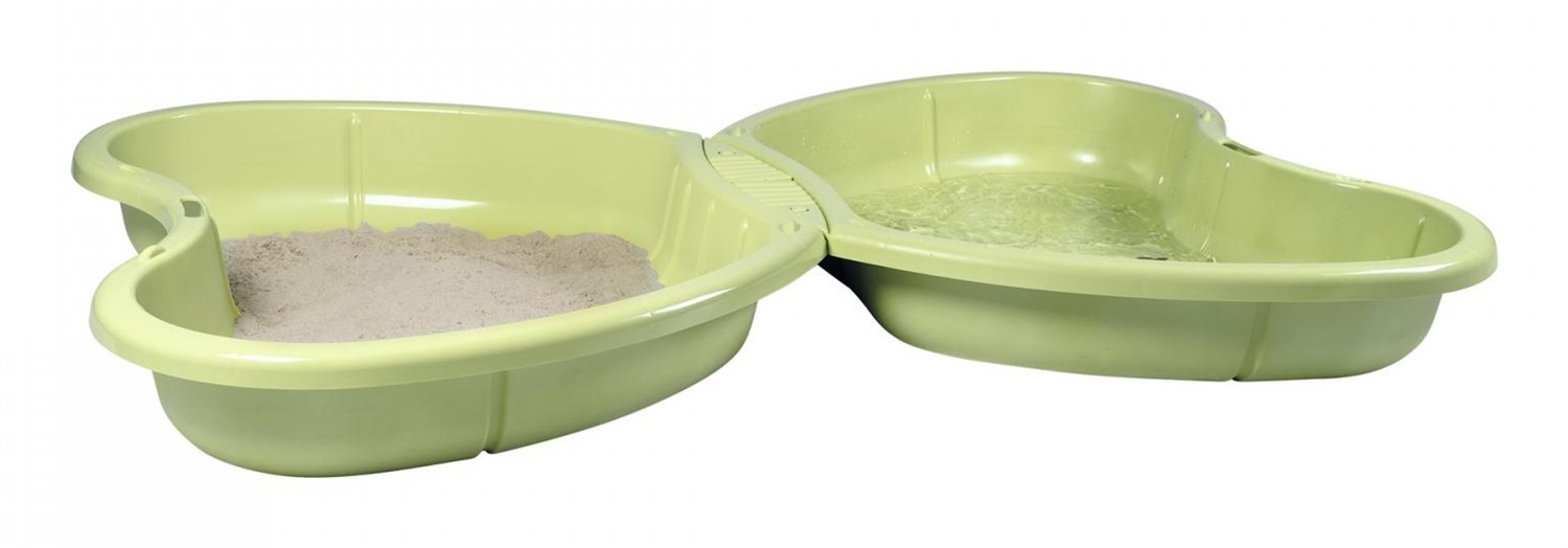 Smoby Life Sabbiera Farfalla - Giocattolo per Esterni con 2 Contenitori per Sabbia e Acqua, Irrigatore Centrale, Materiale Riciclato, dai 2 Anni