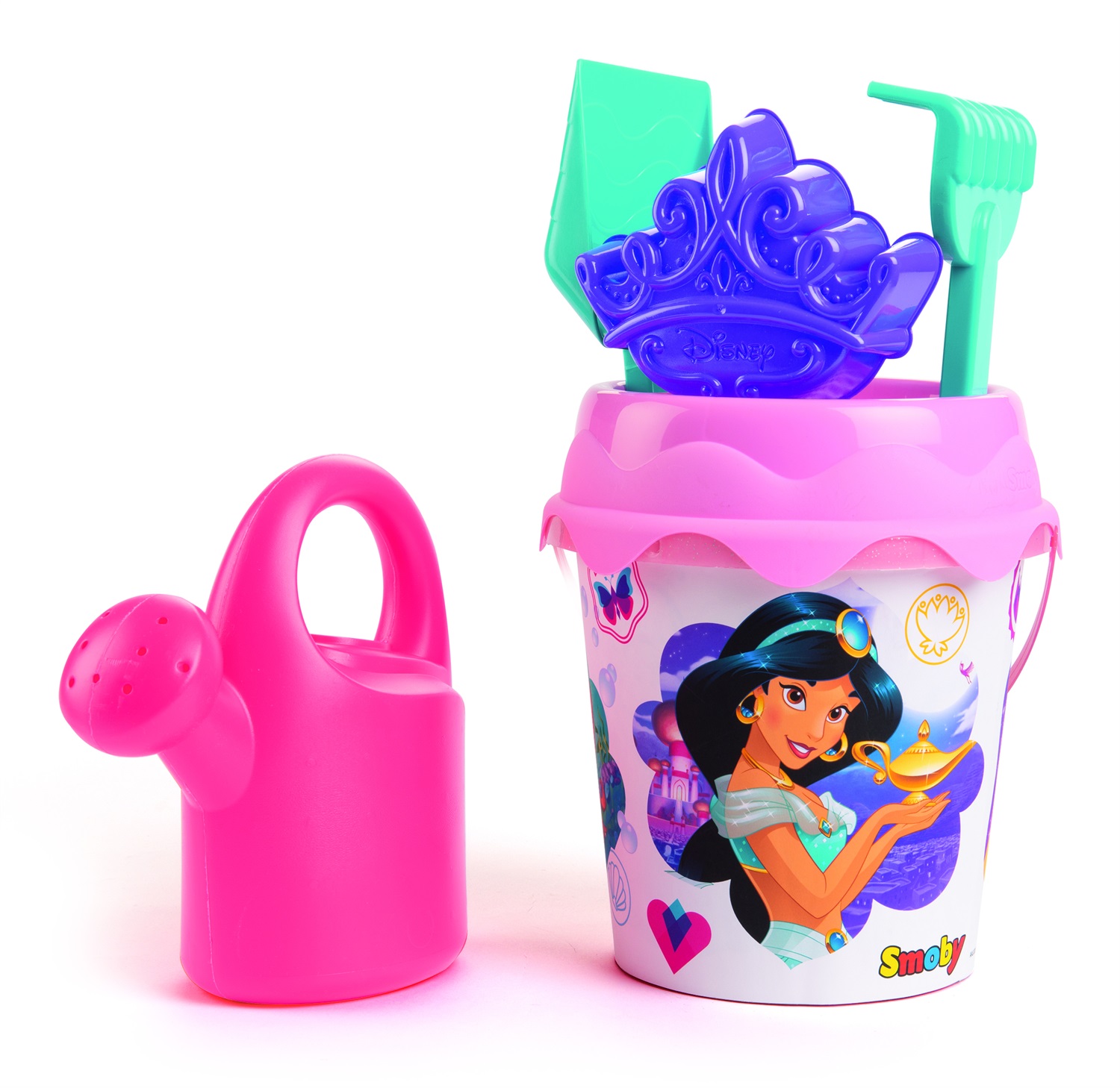 Smoby Secchiello Mare Disney Principesse con Accessori Inclusi - Set Gioco da Spiaggia cm. 16-7