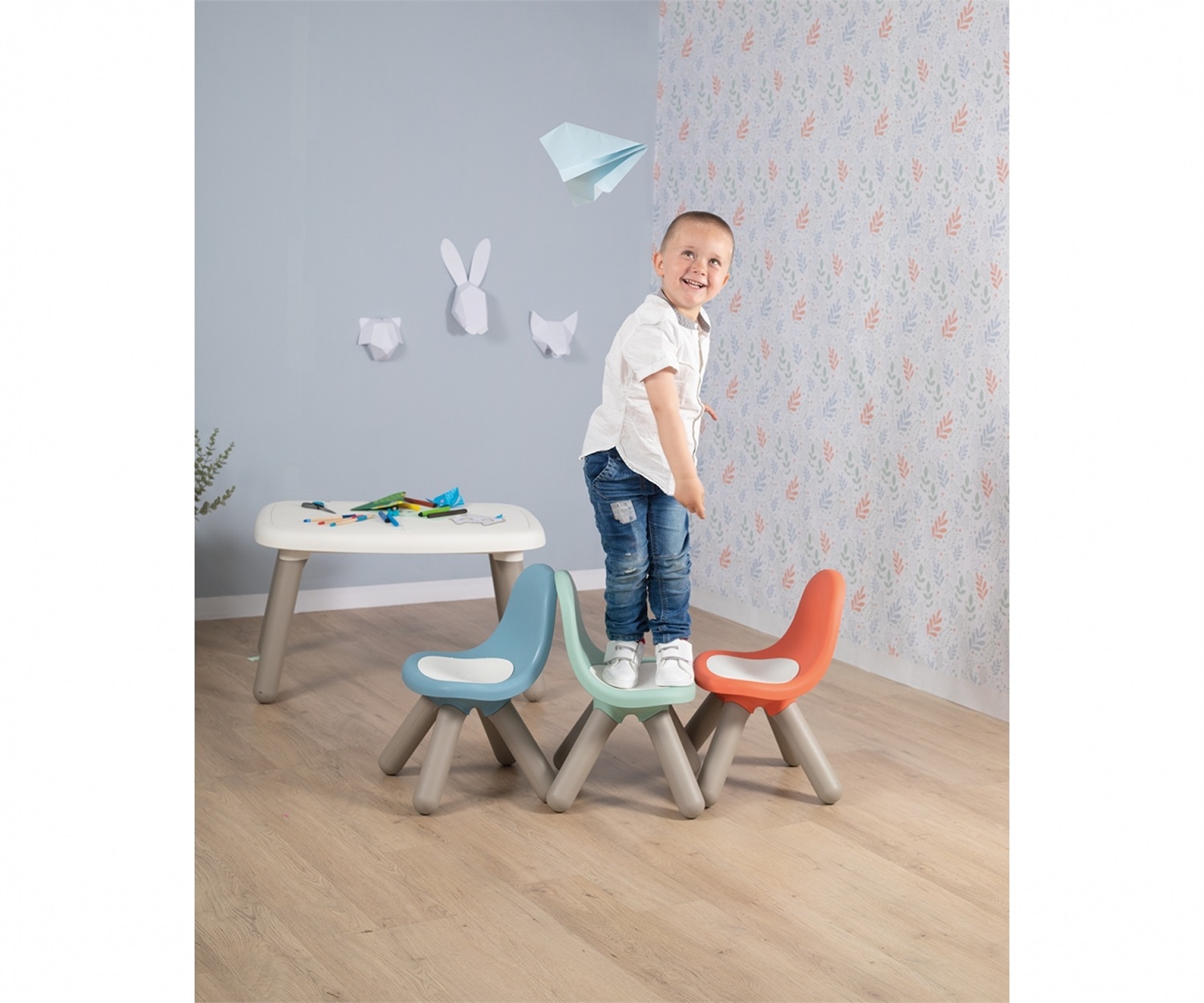 Smoby Kid Sedia Verde - Dimensioni 33 x 33 x 50 cm, Design Moderno e Confortevole per Interni ed Esterni