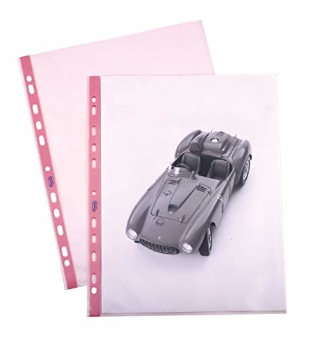 Favorit Buste Forate Rosa Pastello 22 x 30 cm - 25 Pezzi in Polipropilene Alto Spessore con Finitura Liscia