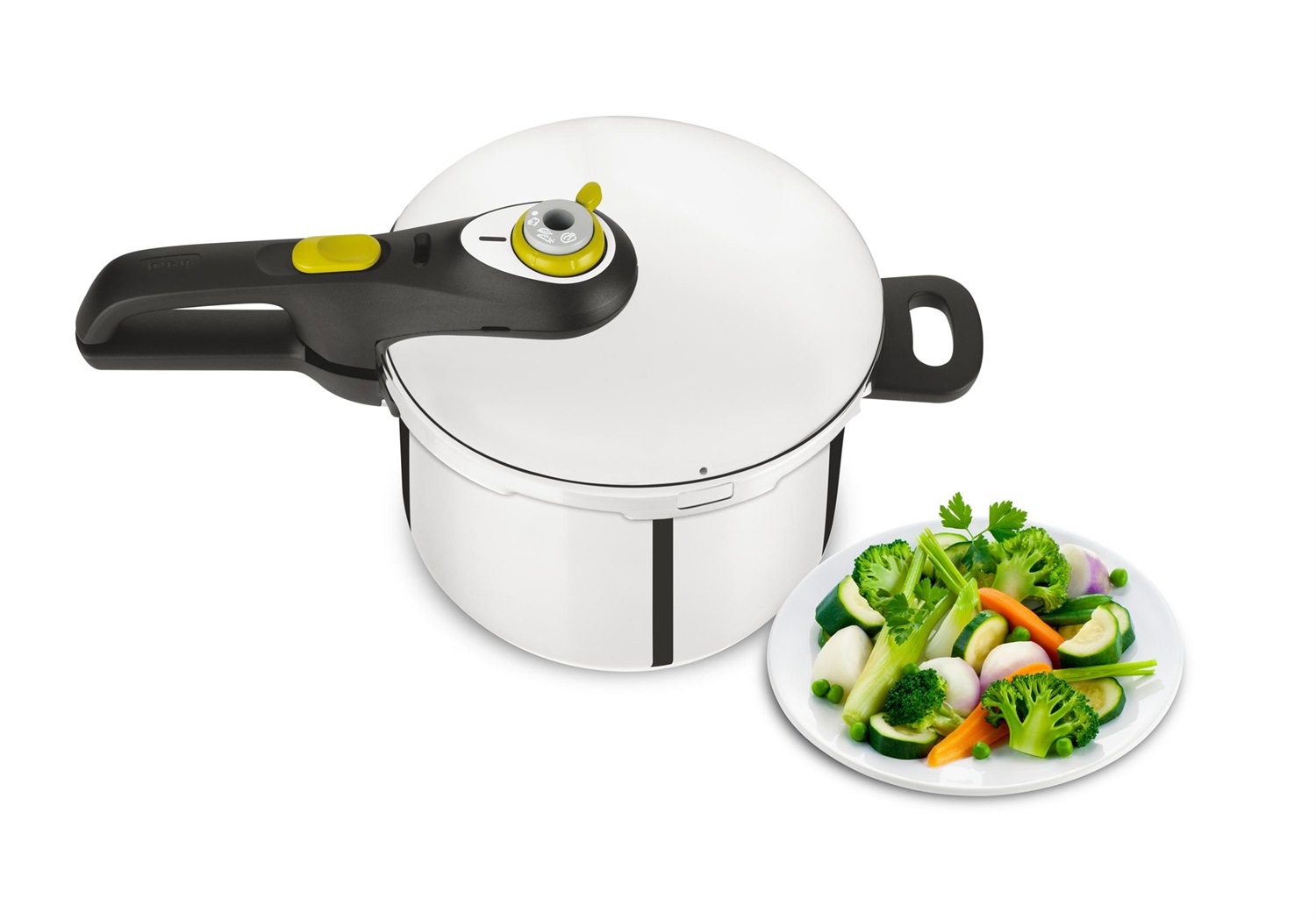 Tefal YS22Q25 Pentola a Pressione 6L in Acciaio Inossidabile, Compatibile con Gas e Induzione, Design Elegante