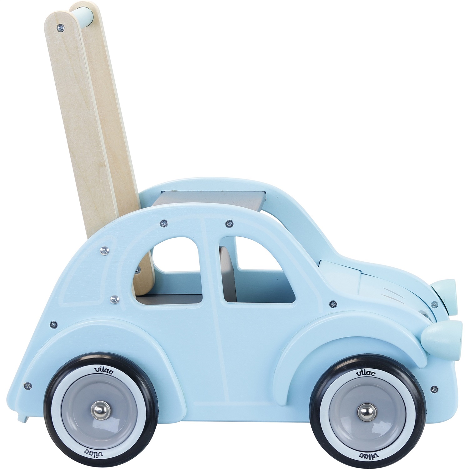 Vilac Girello Citroen 2CV - Camminatore in Legno per Bambini, Dimensioni 45 x 44 x 26 cm, Età da 1 anno
