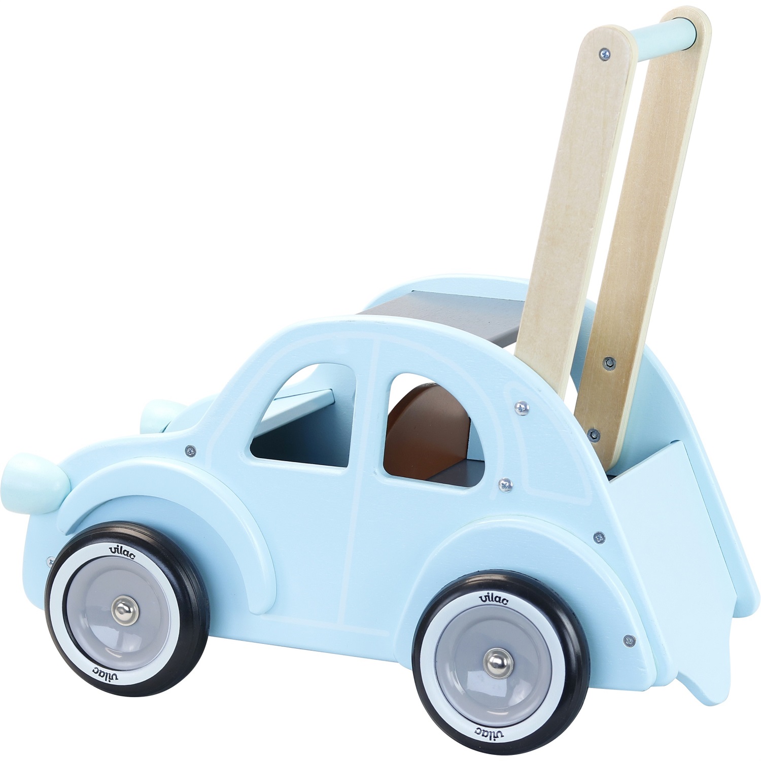 Vilac Girello Citroen 2CV - Camminatore in Legno per Bambini, Dimensioni 45 x 44 x 26 cm, Età da 1 anno