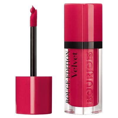 Bourjois Rouge Edition Velvet T13 Fu(n)chsia - Rossetto Liquido Opaco a Lunga Tenuta con Texture Vellutata