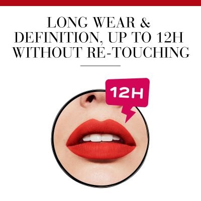 Bourjois Matita Labbra Lèvres Contour Edition 07 Cherry Boom Boom - 1,14 g, Finish Semi-Matte, Lunga Durata, Arricchita con Burro di Karité e Olio di Semi di Uva