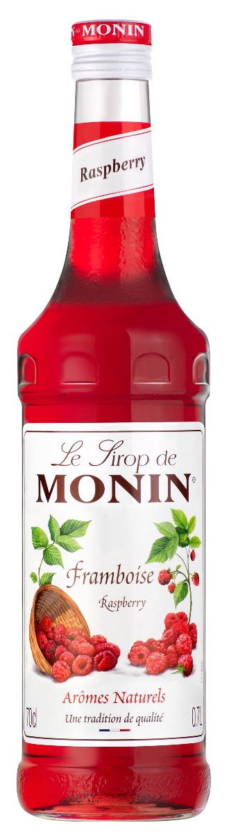 Monin Sciroppo di Lampone 700 ml - Colore Rosso Rubino, Gusto Avvolgente e Floreale