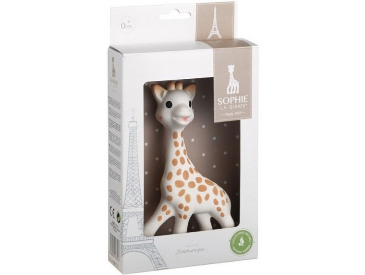 Sophie la Girafe Vulli 616400 - Massaggiagengive in Caucciù Naturale, Giocattolo per Neonati che Stimola i 5 Sensi