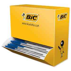BIC Cristal Original Penna a Sfera Blu Punta Media 1.0 mm Confezione da 90 10 Pezzi