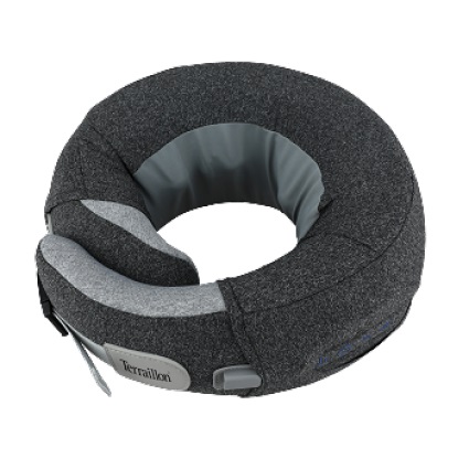 Terraillon Neck Massager - Massaggiatore Shiatsu per Collo e Cervicale, 27x25x12 cm, 3 Velocità, 2 Direzioni di Rotazione, Opzione Riscaldante