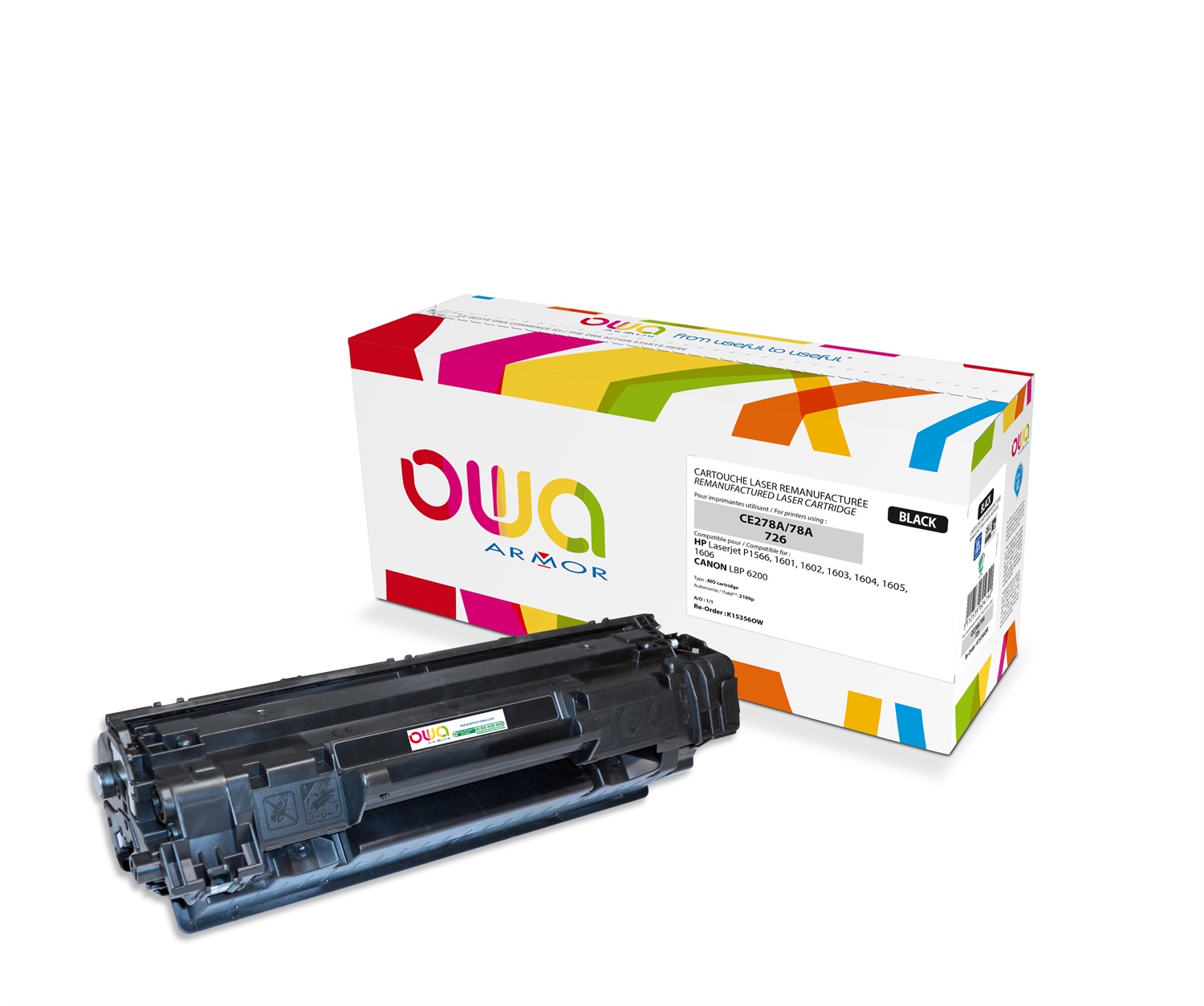 Armor Toner Compatibile Nero per HP LaserJet P1566, P1601 - 2.100 pagine