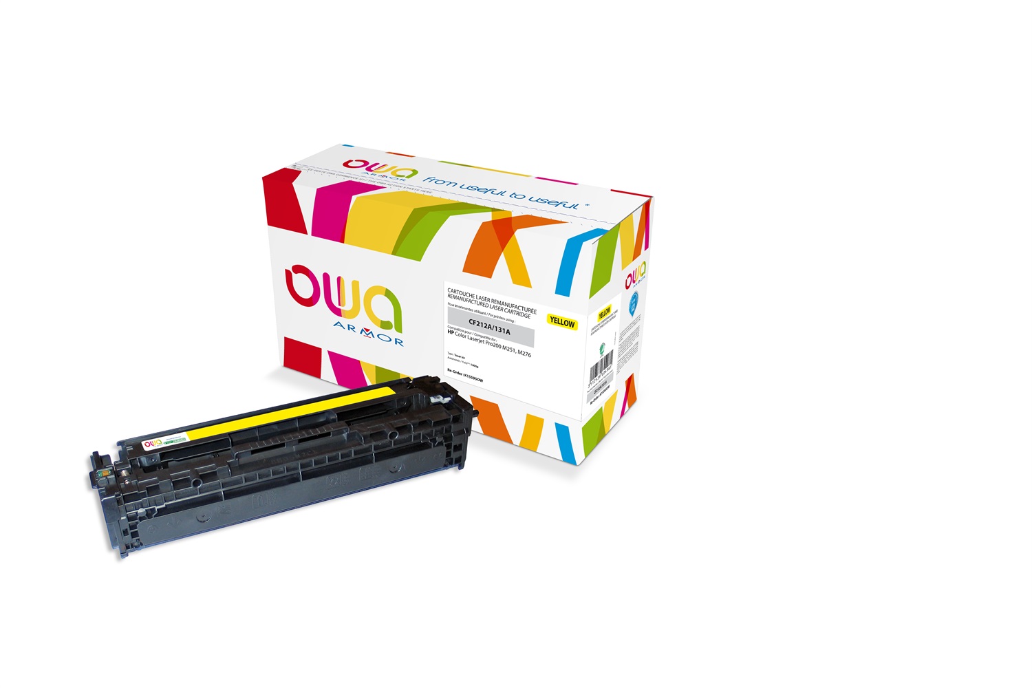 Armor Toner Giallo Compatibile CF213A per HP Clj Pro200 M251, M276 - 1800 Pagine
