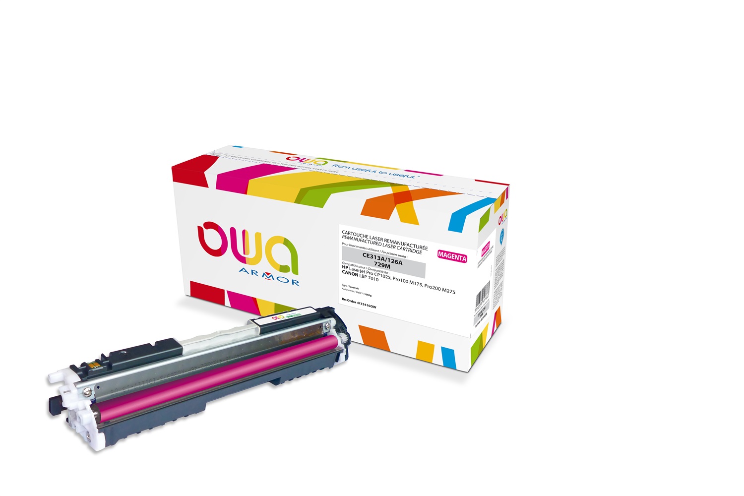 Armor Toner Compatibile Magenta K15410 per HP LaserJet Pro CP1025 - 1000 Pagine