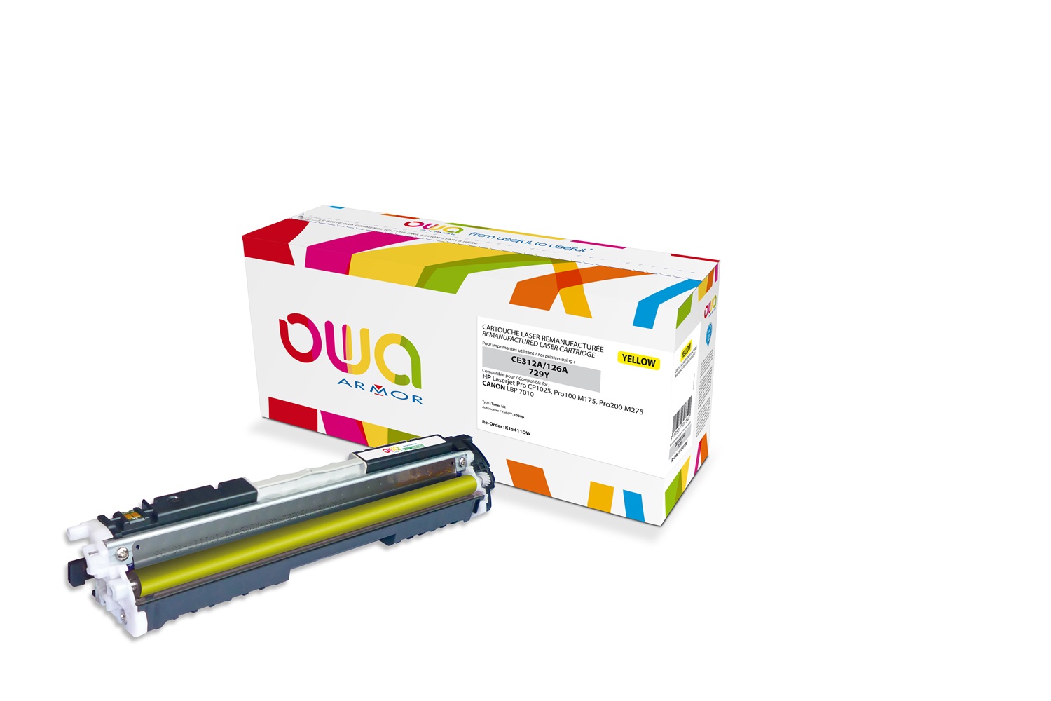 Armor Toner Compatibile Giallo K15411 per HP LaserJet Pro CP1025 - 1000 Pagine