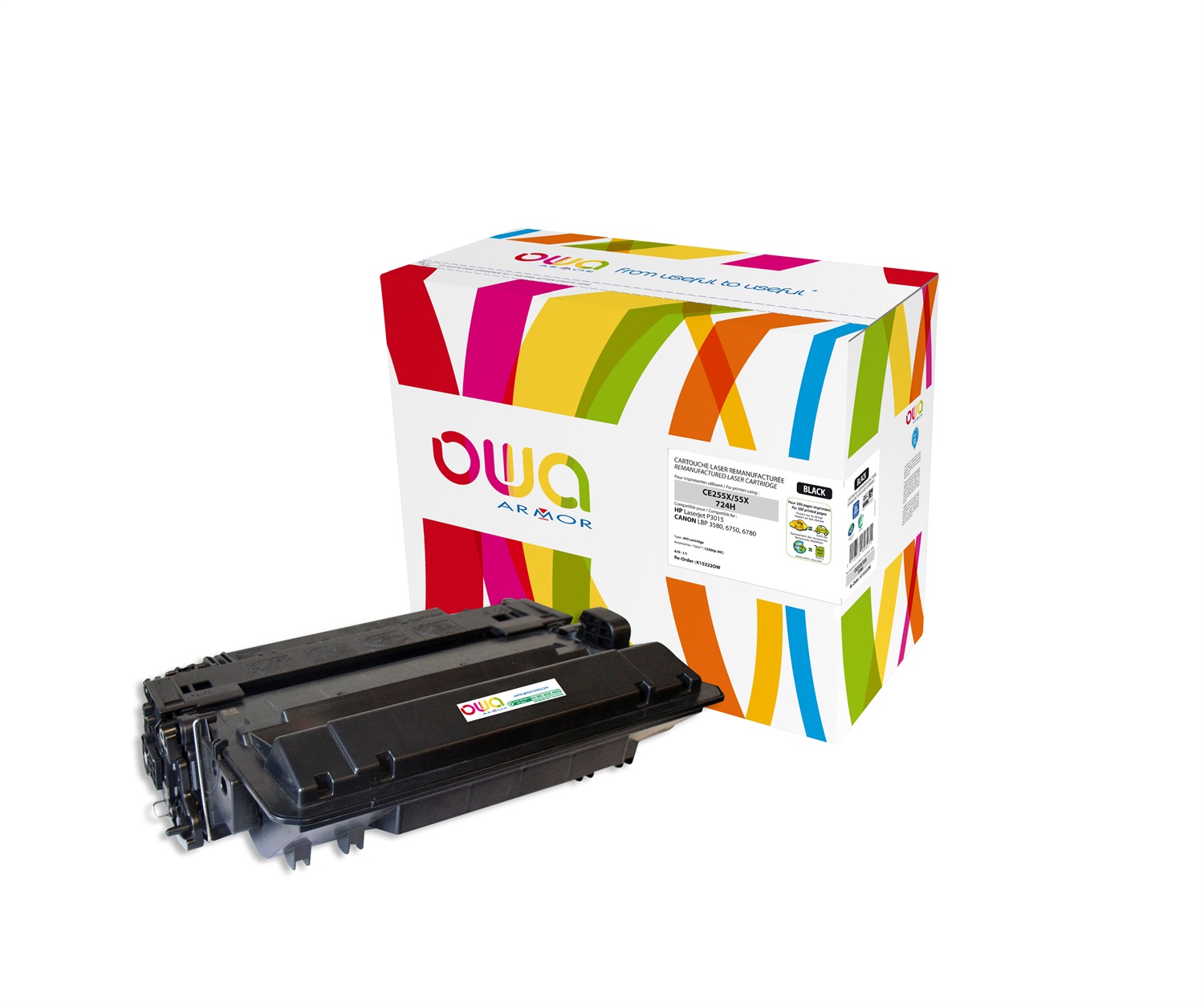 Armor Toner Nero Compatibile per HP Laserjet P3015 - Resa fino a 12500 pagine