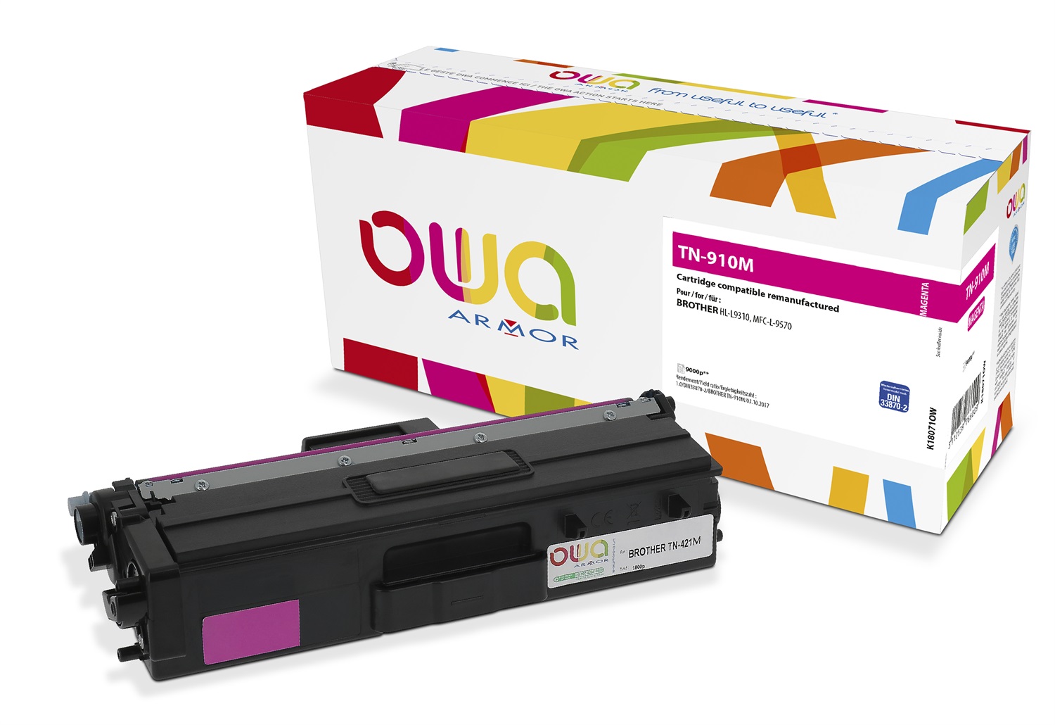 Armor Toner Compatibile Magenta per Brother TN910 - 9.000 pag - K18071OW