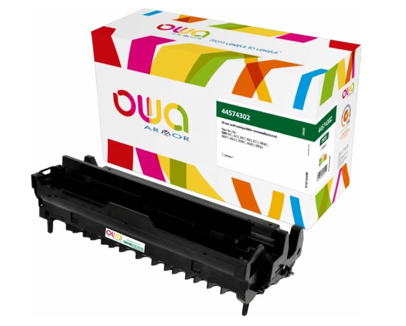 Armor Tamburo Compatibile Nero K18142OW per Oki B411D-B411DN-B412DN-B431D-B431DN-B432DN - 25.000 pagine