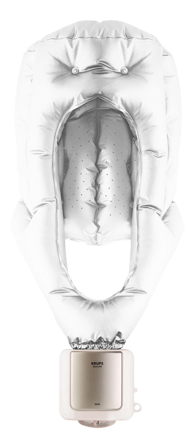 Krups CF 6000 Casco Asciugacapelli Bianco 600 W con Funzione IONIC e Cinturino Regolabile