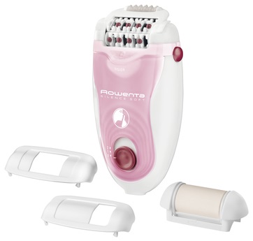 Rowenta EP5620 Epilatore 24 Pinzette Rosa e Bianco con Sistema di Massaggio e Tecnologia Silence System