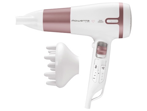 Rowenta Premium Care CV7460 Asciugacapelli 2400 W con Motore DC, Funzione Respect, 2 Velocità e 3 Temperature, Rivestimento in Cashmere Keratin e Olio di Argan