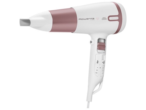 Rowenta Premium Care CV7460 Asciugacapelli 2400 W con Motore DC, Funzione Respect, 2 Velocità e 3 Temperature, Rivestimento in Cashmere Keratin e Olio di Argan