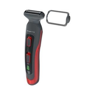 Rowenta TN9400F4 Regolabarba e Tagliacapelli Lavabile - Grigio e Arancione, Lame in Acciaio Inox Rivestite in Titanio, 3 Pettini Regolabili