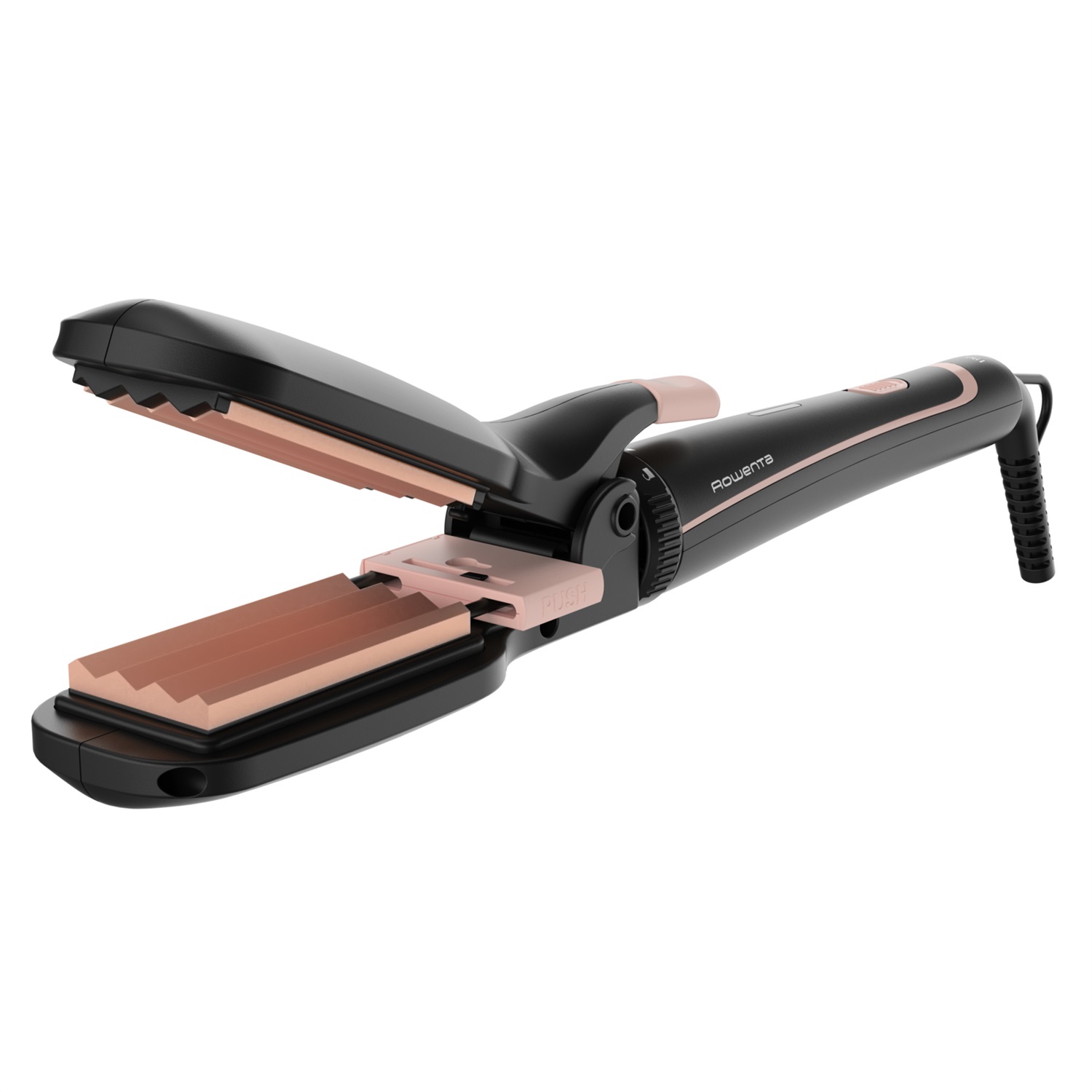 Rowenta CF4230 Multistyler Caldo Nero e Rosa - 190 °C, 14 Accessori Inclusi, Cavo da 1,8 m