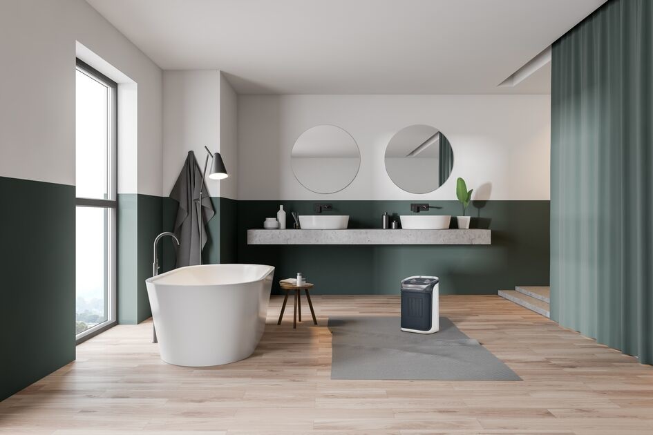 Rowenta Mini Excel Aqua Termoventilatore Ceramico 2000 W con Modalità Eco e Sicurezza per Bagno