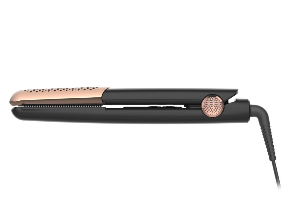 Rowenta SF8230 Ultimate Experience Piastra per Capelli con Pettine Integrato, Tecnologia Thermo Control, Piastre Flottanti 3D, Funzione Arricciacapelli, Riscaldamento Rapido, 5 Temperature, Colore Nero e Rame