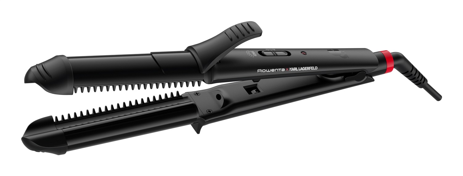 Rowenta CF451LF0 Multistyler 3 in 1 Karl Lagerfeld - Liscia, Increspa e Arriccia con Rivestimento Ceramico e Controllo Temperatura fino a 200°