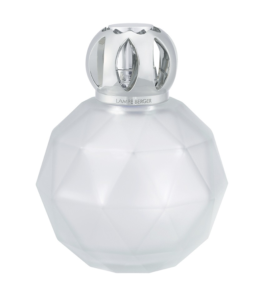 Maison Berger Paris Lampada Catalitica Geode in Vetro Opaco - Purifica e Profuma l'Aria, Design Geometrico, 400 ml