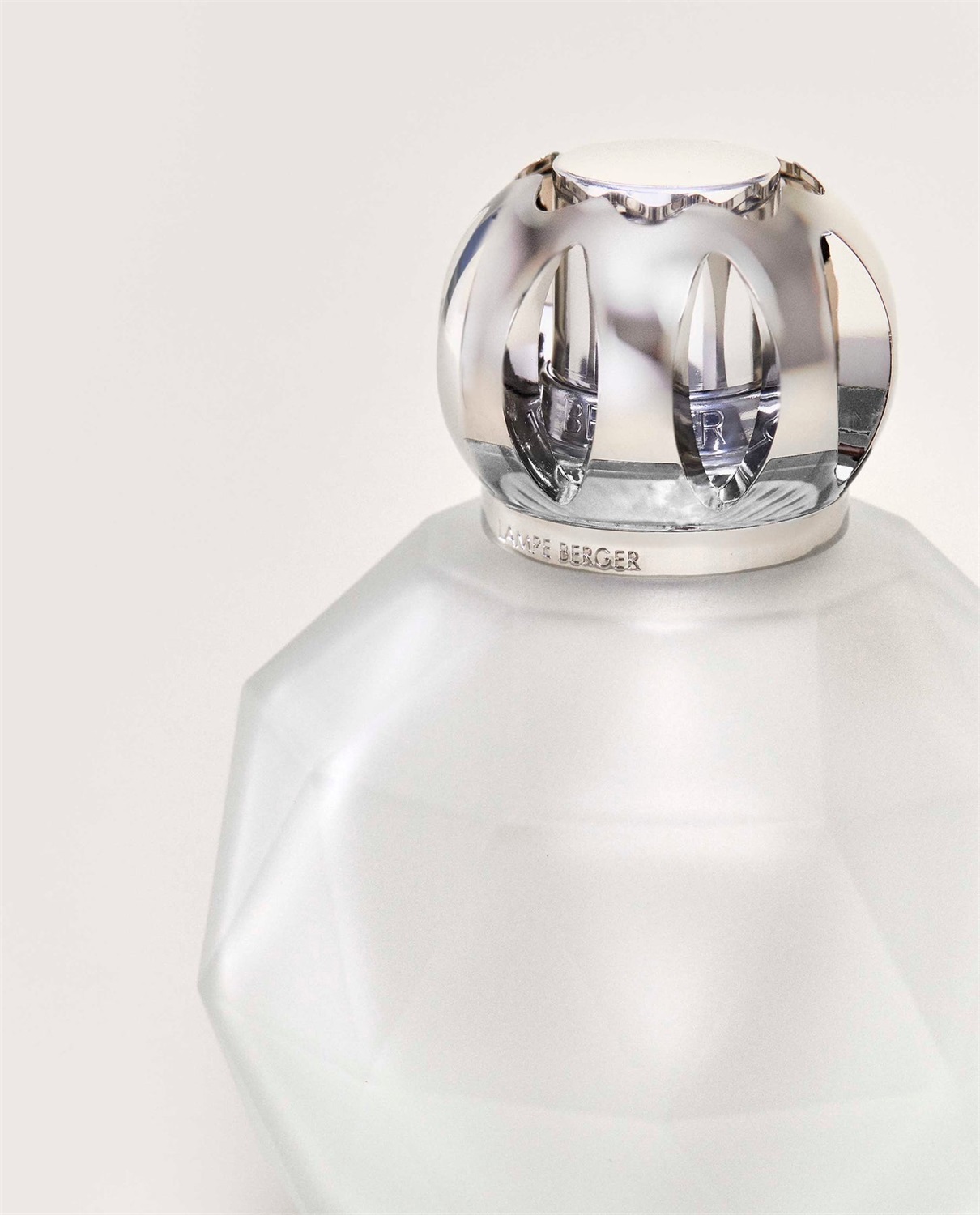 Maison Berger Paris Lampada Catalitica Geode in Vetro Opaco - Purifica e Profuma l'Aria, Design Geometrico, 400 ml