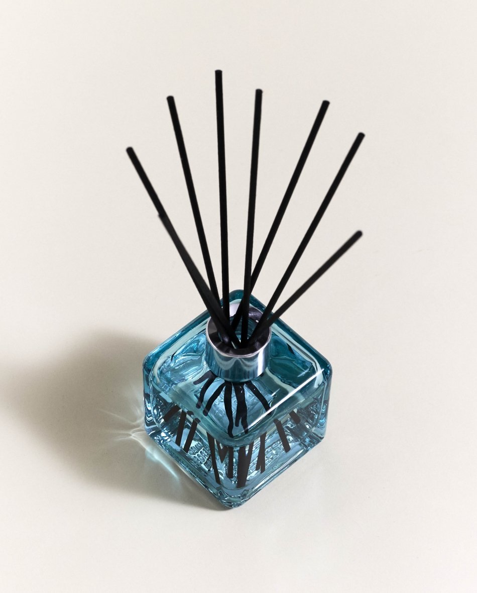 Maison Berger Bouquet Profumato Cube Anti-odori Fragranza Aquatica 125 ml - Vetro e Legno Nero