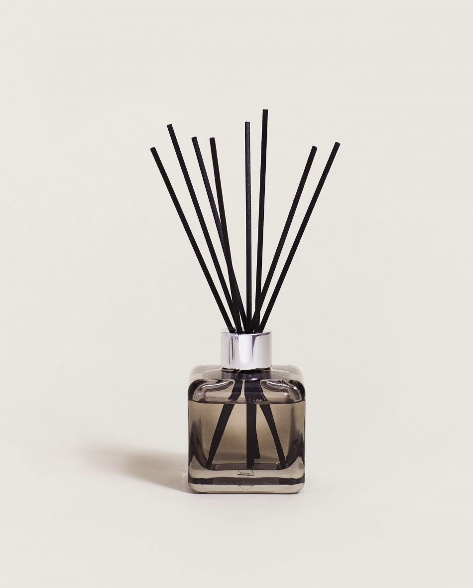 Maison Berger Paris Bouquet Profumato Cubo Tabacco - Diffusore di Aromi 125 ml in Vetro Grigio
