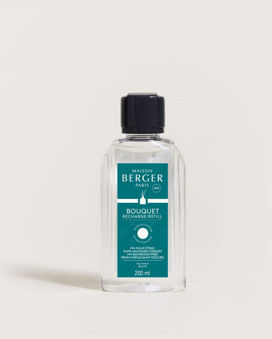 Maison Berger Paris Ricarica Antiodori per Diffusore - BAGNO 200ml - Neutralizza Cattivi Odori con Bouquet Parfumés