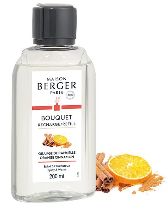 Maison Berger Paris Ricarica per Diffusore Orange de Cannelle 200ml - Profumo per Diffusore Senza Coloranti