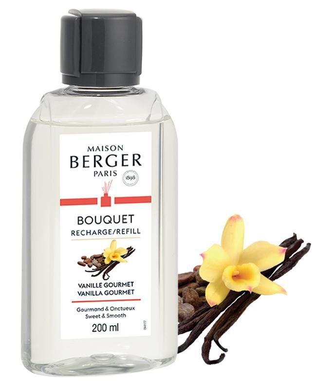 Maison Berger Paris Ricarica Diffusore Vanille Gourmet 200ml - Fragranza Gourmand con Vaniglia Bourbon e Cacao