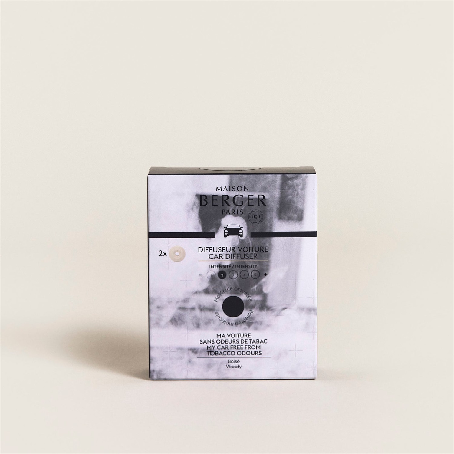 Maison Berger Paris Ricariche per Diffusore Auto Tabacco - 2x17 g in Ceramica