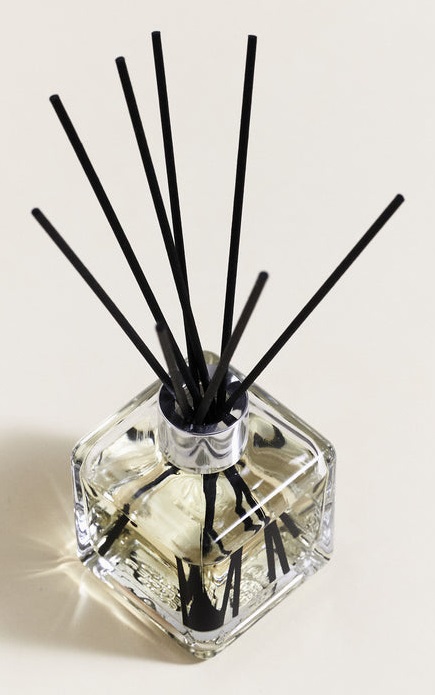 Maison Berger Diffusore di Profumo Bouquet Cube Poussière d'Ambre 100ml - Elegante Cubo in Vetro con Bastoncini Neri
