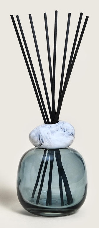 Maison Berger Paris Bouquet Profumato Mineral Blu con Fragranza Thé Blanc Purité - Diffusore in Vetro Laccato 200ml