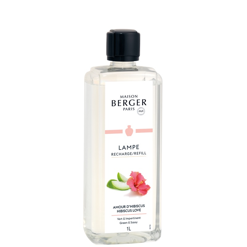 Maison Berger Amour d'Hibiscus - Ricarica per Lampada Catalitica 500 ml con note di mela verde e bergamotto