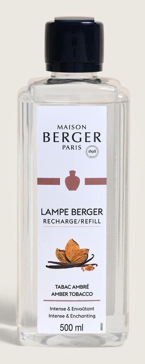 Maison Berger Ricarica per Lampada Catalitica Tabac Ambré 500 ml - Profumo Caldo e Orientale