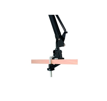 Alba Lampada da Tavolo Architect Nero - Acciaio Verniciato, 42x39 cm, Base Ø 20 cm, Attacco E27