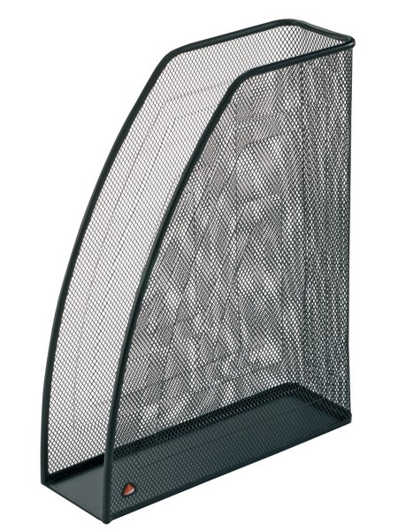 ALBA Portariviste Mesh in Rete Metallica Nero - 26 x 8 x 33,5 cm