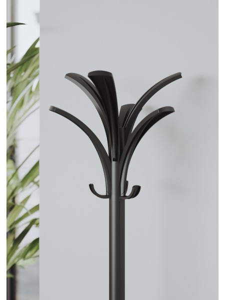 Alba Appendiabiti Brio con Portaombrelli - 6 Posti - 175 x 38 cm - Nero - PMBRIO N