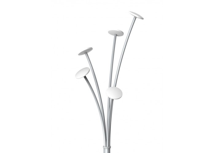 Alba Appendiabiti da Terra con Portaombrelli - 5 Posti - Grigio/Bianco - Dimensioni: 35 x 175 cm